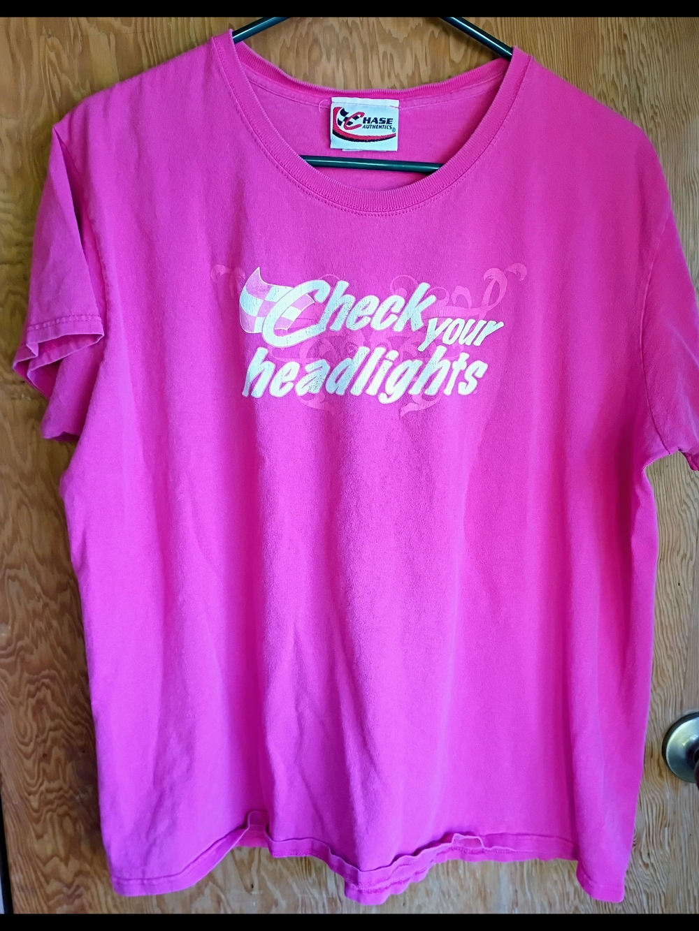 Chase Authentics Hot Pink 'Check Your Headlights' Graphic Tee